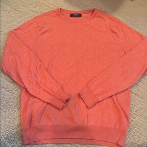 Men's Orange Cashmere J Crew Sweater